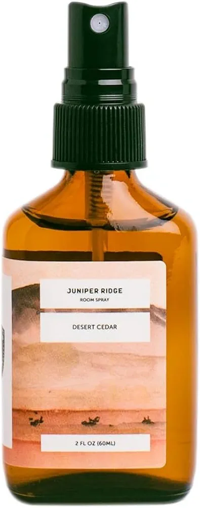 Juniper Ridge Desert Cedar Room Spray - Air Freshener Spray, Aromatherapy Spray for Home, Clothing & Linens, Notes of Cedar, Leather & Wood, Clean, Vegan, Paraben-Free, 2 fl oz