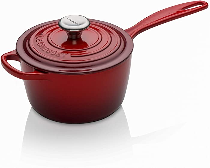 Le Creuset Enameled Cast Iron Signature Saucepan, 1.75 qt., Cerise