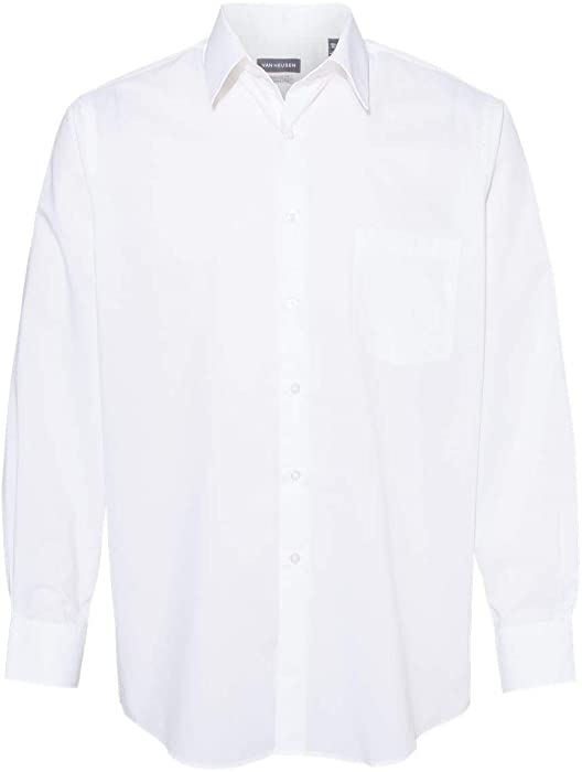 Van Heusen Broadcloth Point Collar Solid Shirt