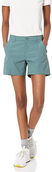 Amazon Essentials Women's Stretch Woven 5 Inch Outdoor Hiking Shorts with Pockets