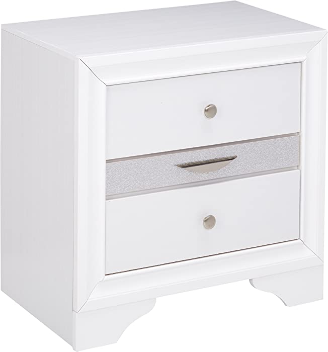 ACME Naima White Nightstand