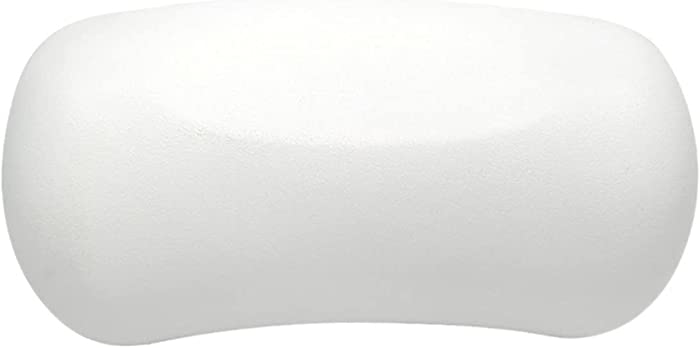 Tyfanag SPA Bath Pillow Non-Slip Bathtub Headrest Soft Waterproof Bath Pillows with Suction Cups Easy to Clean Bathroom Accessories (Color : Ivory)