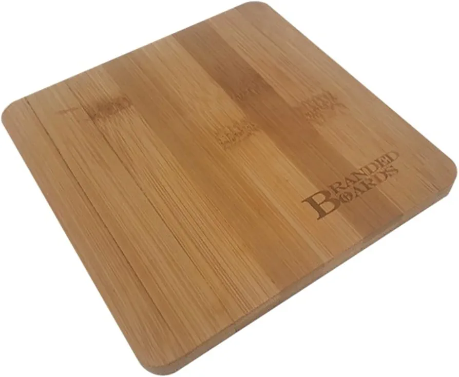 Small Mini All Natural Bamboo Cutting Board, Great for Apartments RV's Home Bar Charcuterie Backpacking Camping Bushcraft Dorm Rooms Picnics & Entertaining (1 Pack)