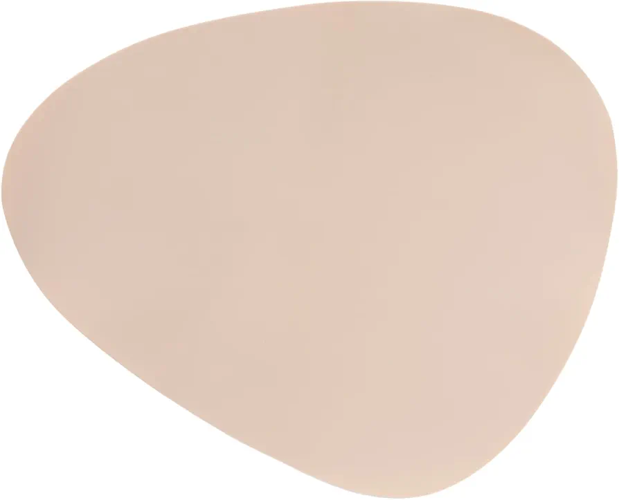 Khaki Silicone Oval Placemats Set of 6 Non-Slip Heat Resistant Oval Modern Table Mats Kitchen, Dining Room, Patio Dining Table Single Sided Oval Placemats