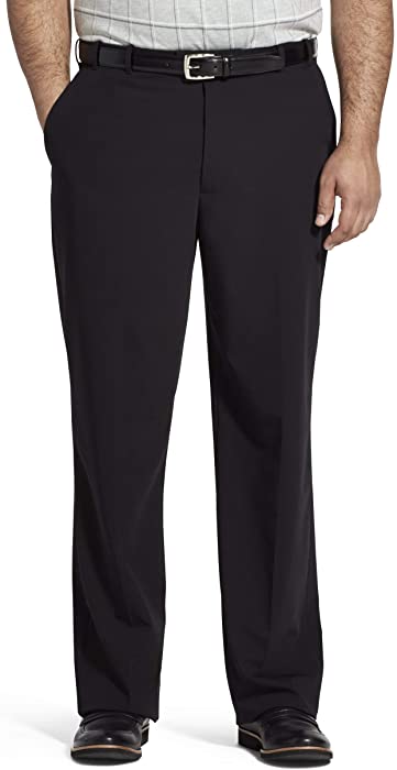 Van Heusen Men's Big and Tall Flex Straight Fit Flat Front Pant