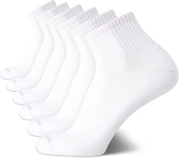 Van Heusen Men's Socks - Performance Cushioned Above Ankle Athletic Quarter Mini-Crew Socks (6 Pack)