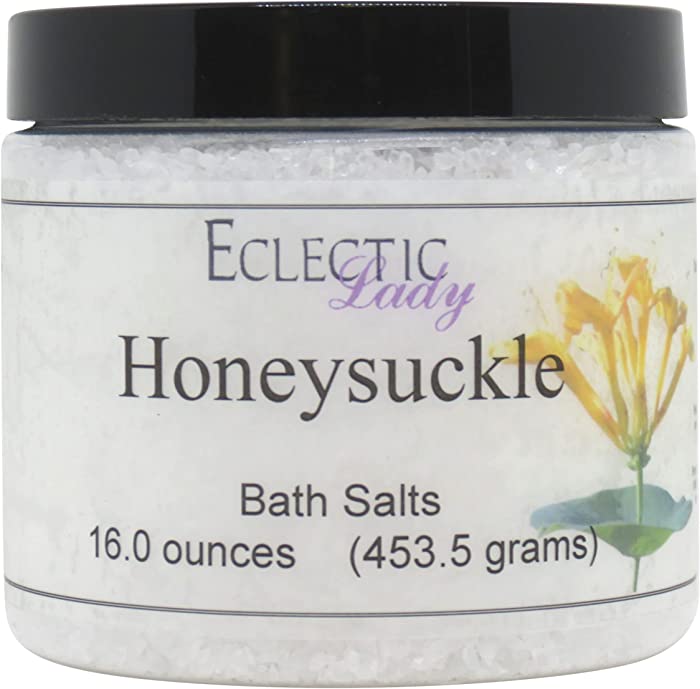 Honeysuckle Bath Salts by Eclectic Lady, 16 ounces