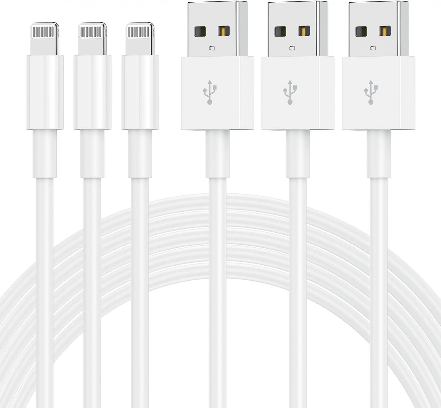 [3 Pack]Apple Chargers for iPhone 12 11 Charger Cable 10 ft,[Apple MFi Certified]Apple Charging Cord 10ft Lightning to USB Cable 10 Foot, Fast Phone Charging Cord for iPhone 12 Pro Max/11/10/X/XR/8