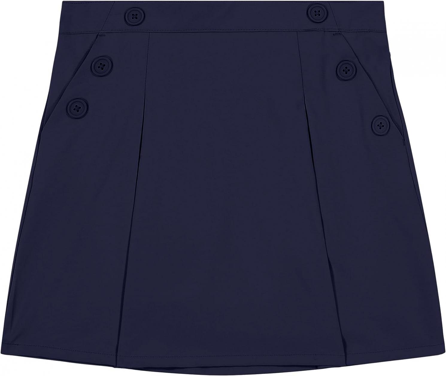 Nautica Girls' School Uniform Stretch Poplin Scooter