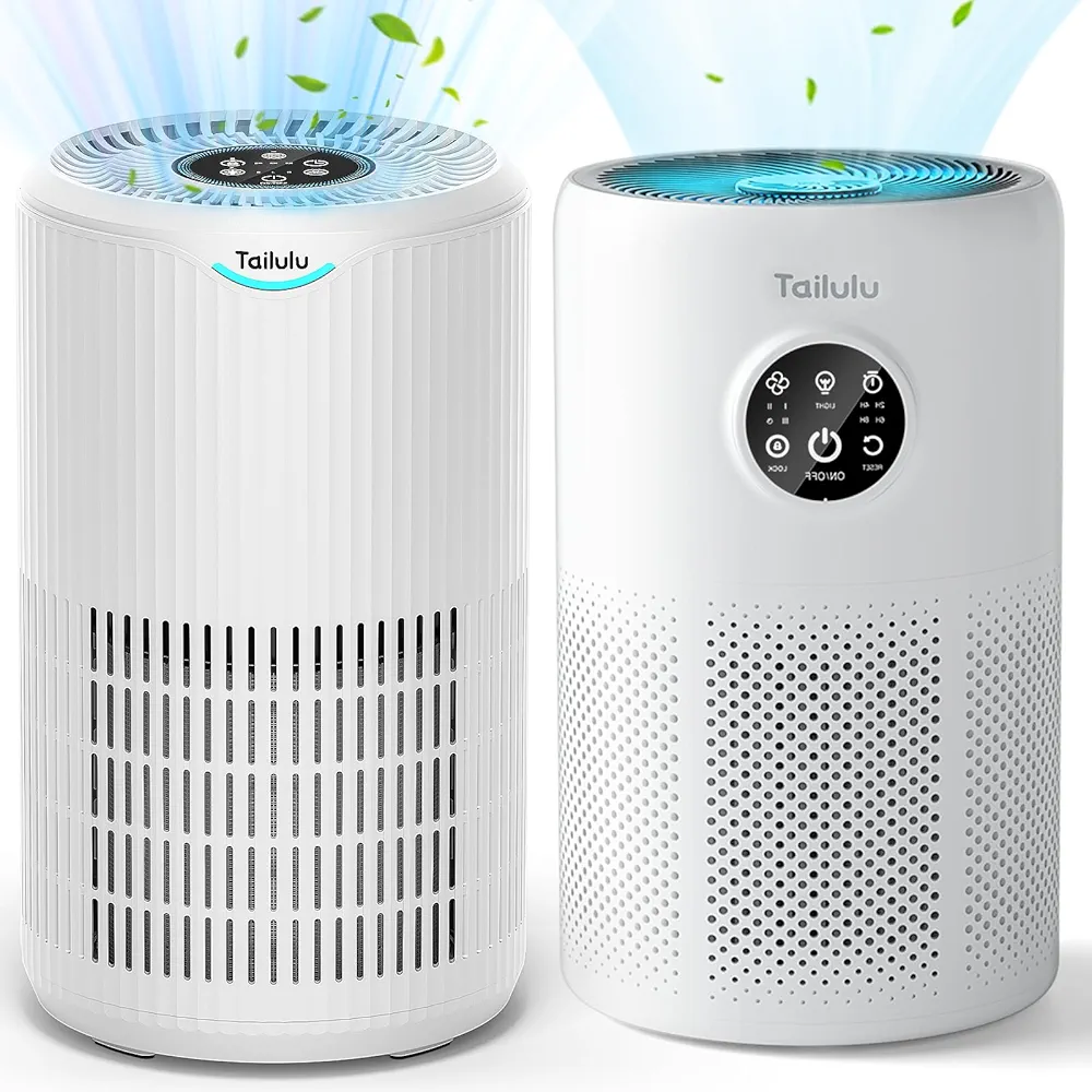 2PACK, Air Purifiers for Home Large Room Up to 1500 Sq Ft+D10 Air Purifiers for Home Pets Large Room Up to 1360 Sq Ftwith Aromatherapy