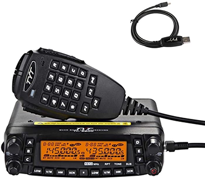 TYT TH-9800 Quad Band 50W Cross-Band Mobile Car Ham Radio Black