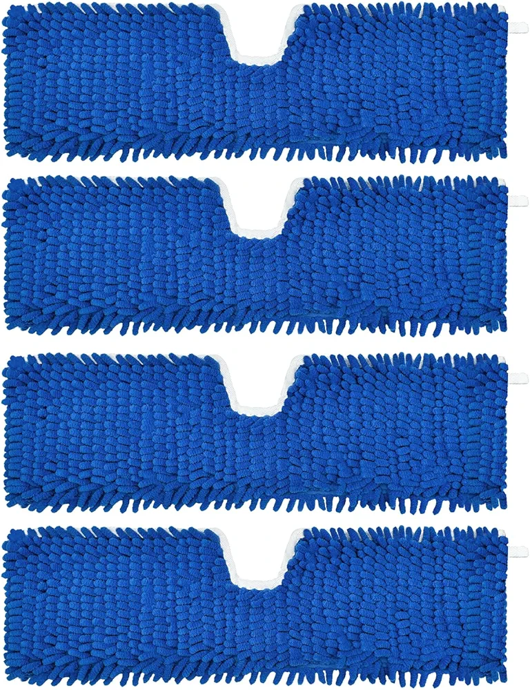 4 Pack Mop Heads Replacements Compatible with O-cedar Dual-Action Flip Mop,Microfiber&Chenille Mop Replace Head for Dry/Wet Use,Double-sided,Reusable and Washable Dust Mop Refills for Floor Cleaning