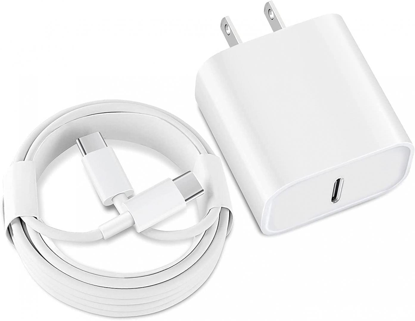 iPad Pro Charger, Apple Tablet Charger Type C USB C Fast Charger PD Wall Charger Plug Block & 6FT USB C to C Charging Cable Compatible with iPad Pro 12.9 2021/20/18, iPad Pro 11 Gen 3/2/1,iPad Air 4th