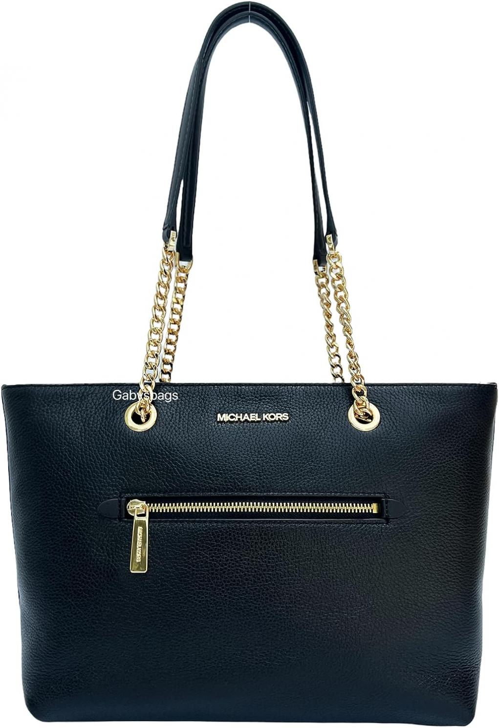 Michael Kors Jet Set Medium Front Pocket Chain Top Zip Tote