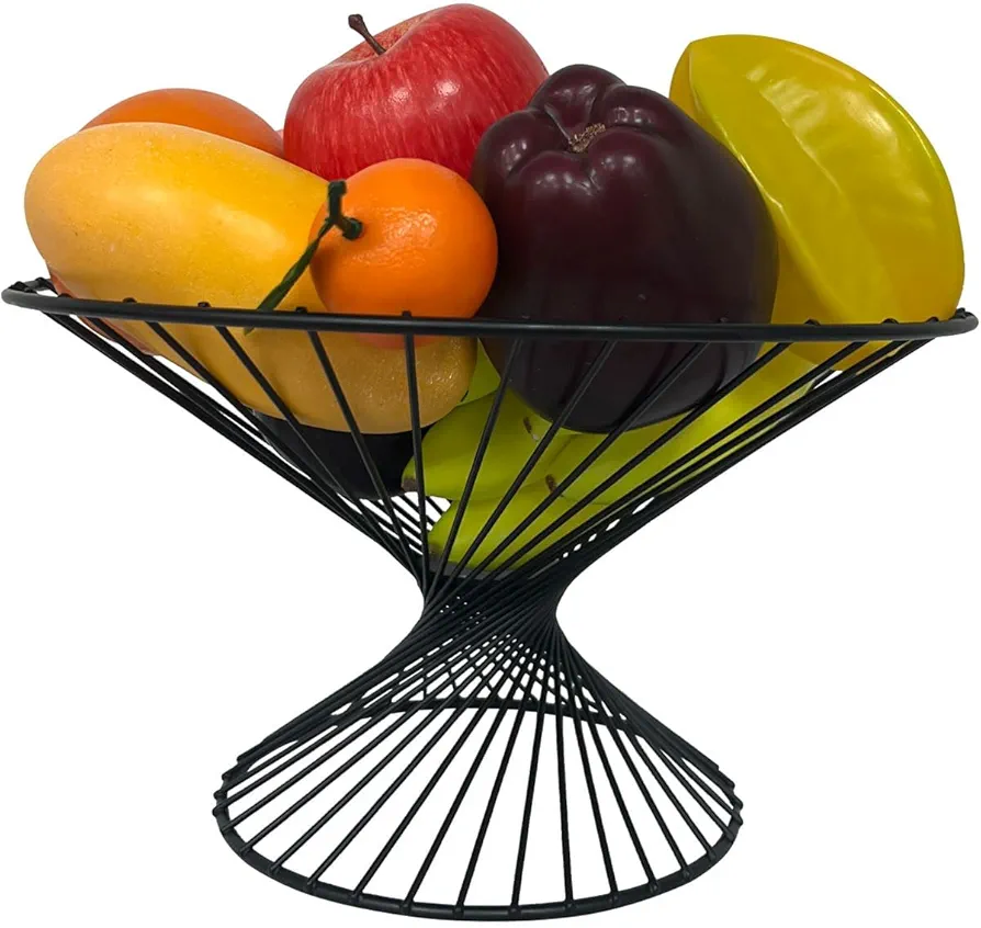 Fruit Bowl for Kitchen Counter, Pedestal Fruit Bowl, Decorative Bowl for Table Countertop, Dinning Room, Living Room Decor