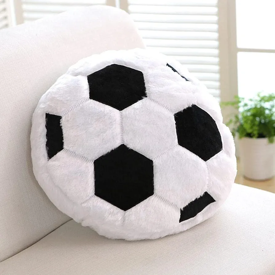 17.7 Inch Football Throw Pillow (Sports Pillow) Soft and Durable Sports Toy Pillow Suitable for Sofa Decorations and Children's Gifts for Boys and Girls