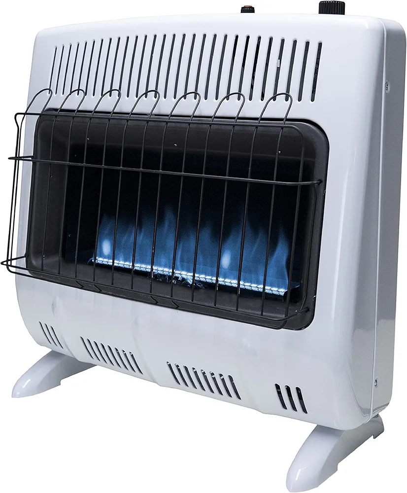 Mr. Heater 30,000 BTU Vent Free Blue Flame Natural Gas Heater MHVFB30NGT, White