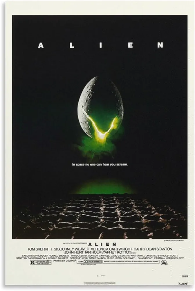 Generic Movie Alien (1979) Poster Poster Decorative Painting Canvas Wall Art Living Room Posters Bedroom Painting 24x36inch(60x90cm), Unframe-style