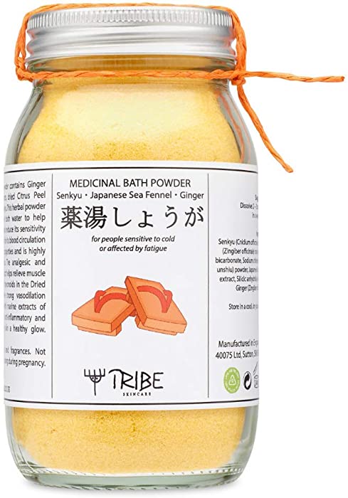 Japanese Bath Powder with Senkyu, Japanese Sea Fennel and Ginger for people sensitive to cold or affected by fatigue