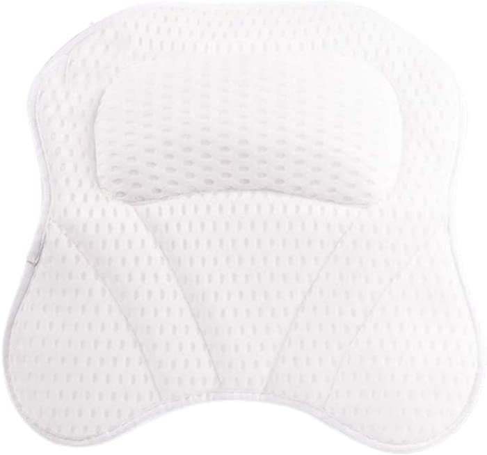 LANCHEN Soft Bath Tub Pillow with Neck Shoulder Back Support Bathtub Pillow Air Mesh