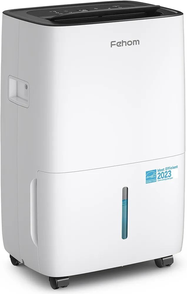 120 Pints Dehumidifier Most Efficient Energy Star - 6,000 Sq. Ft. Dehumidifier for Basement with Drain Hose and 1.06 Gal Water Tank, Smart Dehumidifiers for Home, Large Rooms(JD025L-120)