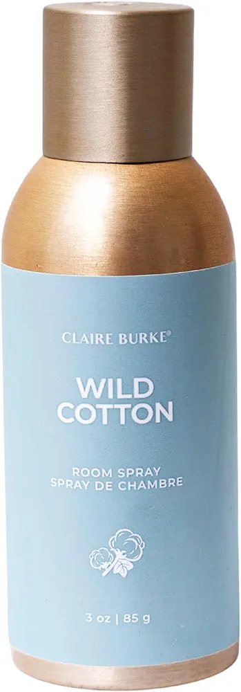 Claire Burke Wild Cotton Room Spray Air Freshener for Home and Bathroom, 3 oz