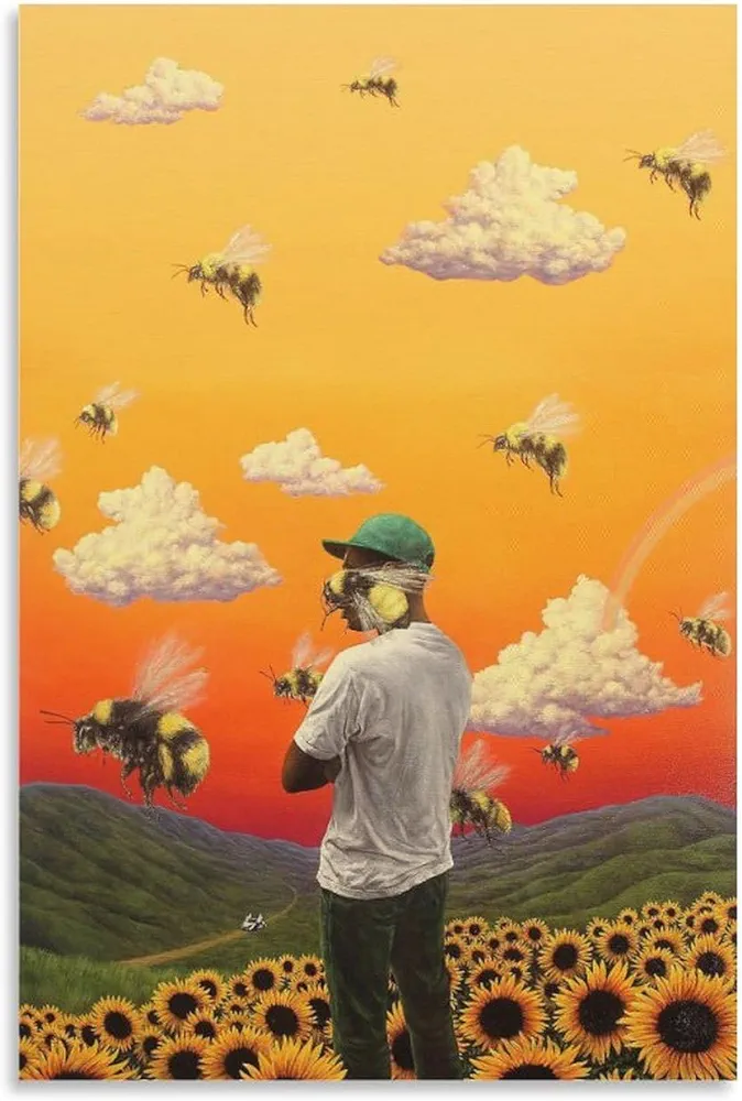 Tyler，the Creator Flower Boy Music Posters Canvas Wall Art Prints for Wall Decor Room Decor Bedroom Decor Gifts 08x12inch(20x30cm) Unframe-style