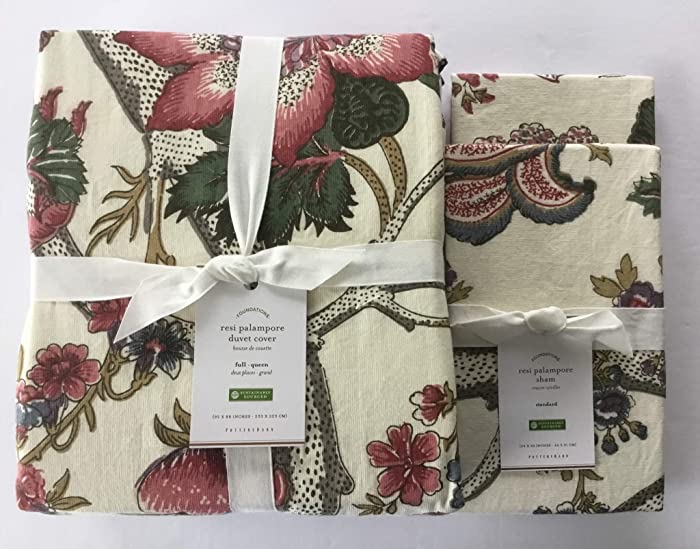 Pottery Barn RESI Palampore Print Duvet Cover Full/Queen & Two Standard Shams