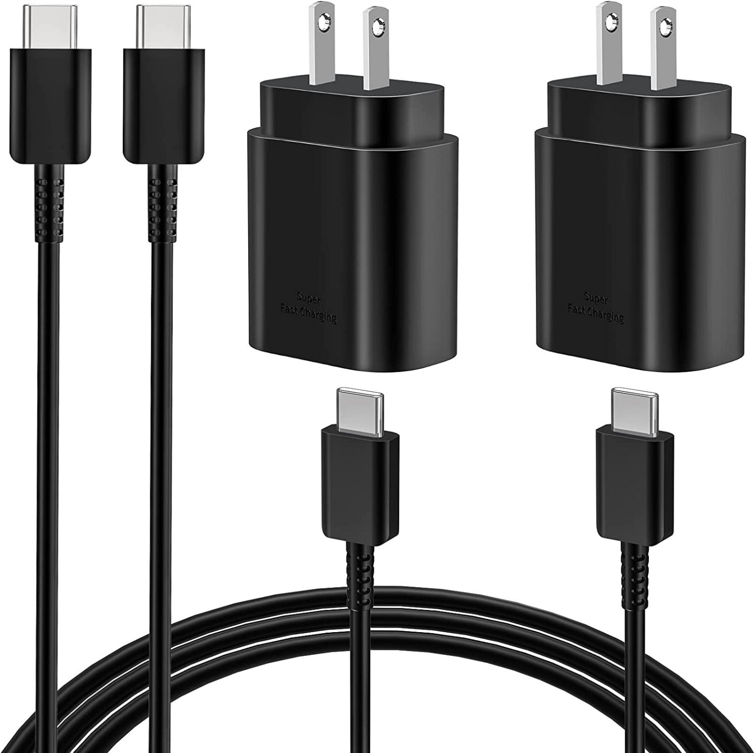 USB C Charger, Redpark 2 Pack 25W PD USB C PPS Power Super Fast Charging with 6FT Type C to C Quick Charge Cable for Samsung Galaxy S22/21/20/Note 20/10/Z Fold 3/Flip 3, iPad Pro 12.9/11, Pixel 6/5/4