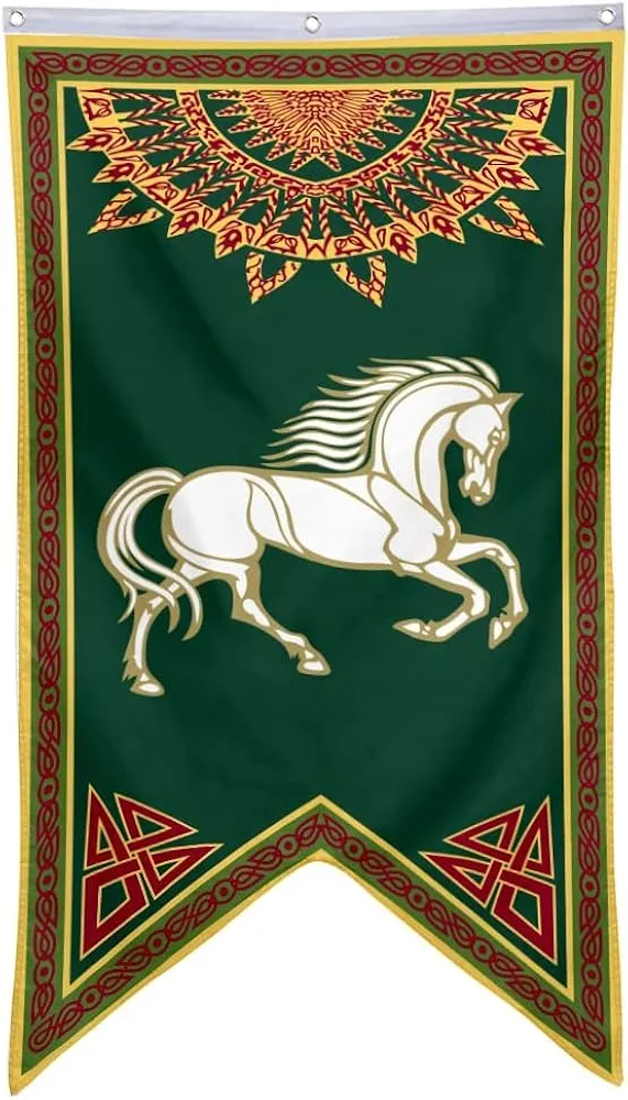 Lotr Horse Flag Lotr Rohan Banner Flag Man Cave Bed Room Home Office Party Decor 30x50 Inch