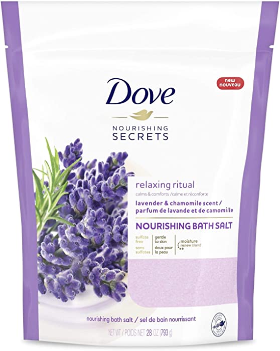 Dove Nourishing Secrets Relaxing Ritual Bath Salt, Lavender & Chamomile, 28 oz