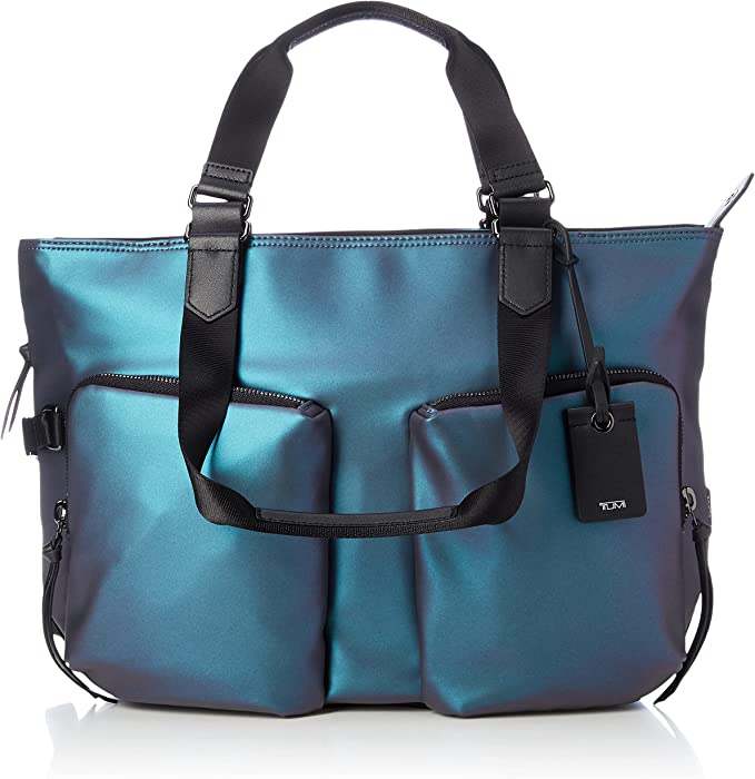 Tumi Amber Tote Iridescent Blue One Size