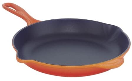 Le Creuset Enameled Cast-Iron 11-3/4-Inch Skillet with Iron Handle, Flame