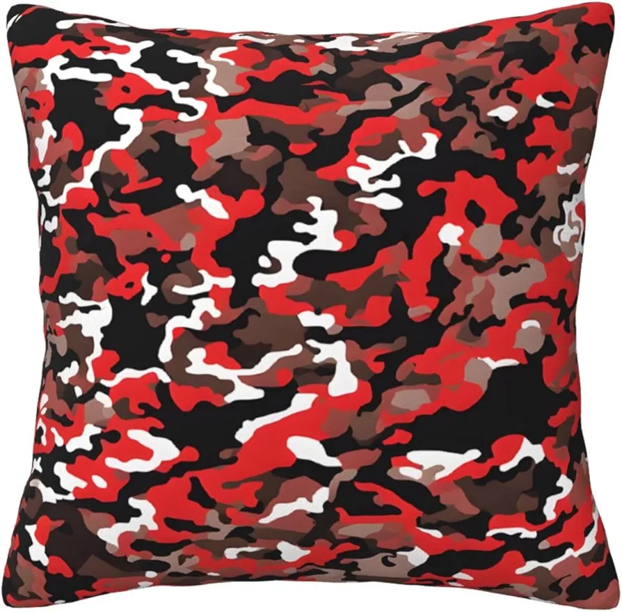 Decorative Throw Pillow Covers 16 x 16 Outdoor Sofa Couch Pillow Covers Pillowcases for Farmhouse/Apartment/Living Room Decor and Accessories - Camo