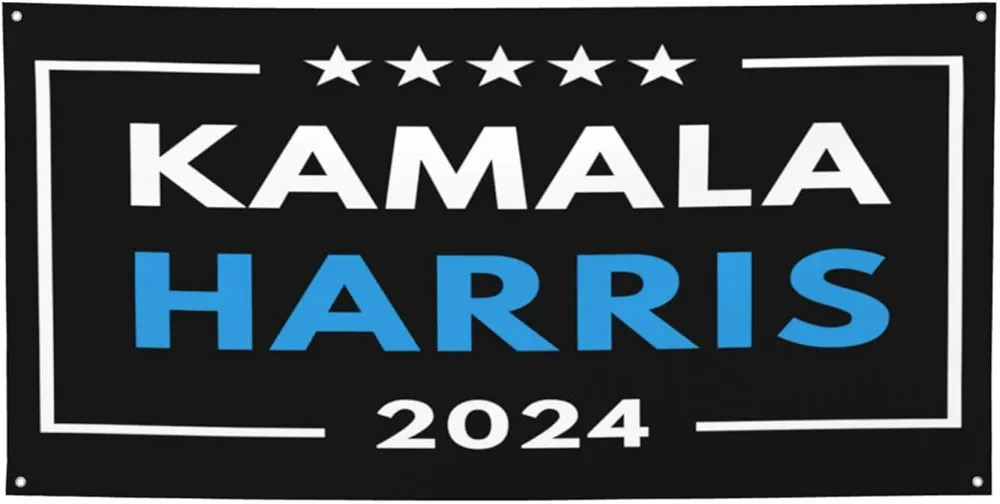 Kamala Harris for President 2024 Banners Flag Signs, Personalized Banner for Indoor Outdoor Decoration Banner Room Wall Signs for Garden Yard Party Holiday Home Decorations Small