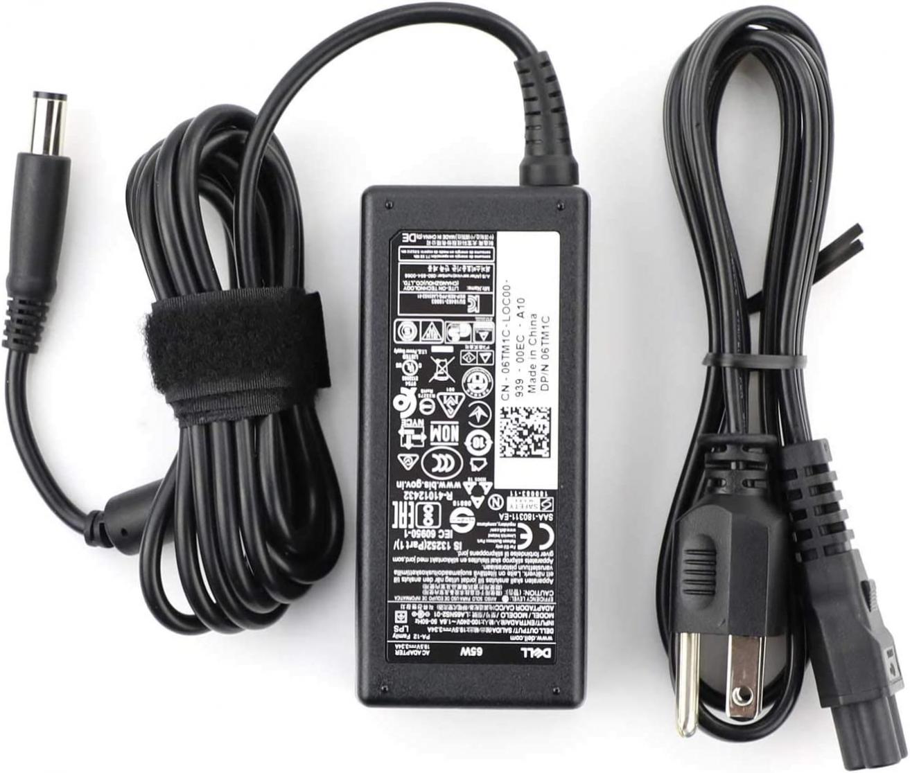 Dell Laptop AC Adapter Charger 65 Watt 19.5v 3.34a LA65NS2-01 Compatible with 09RN2C 6TM1C HA65NS5-00 A065R039L 7.4mm Tip