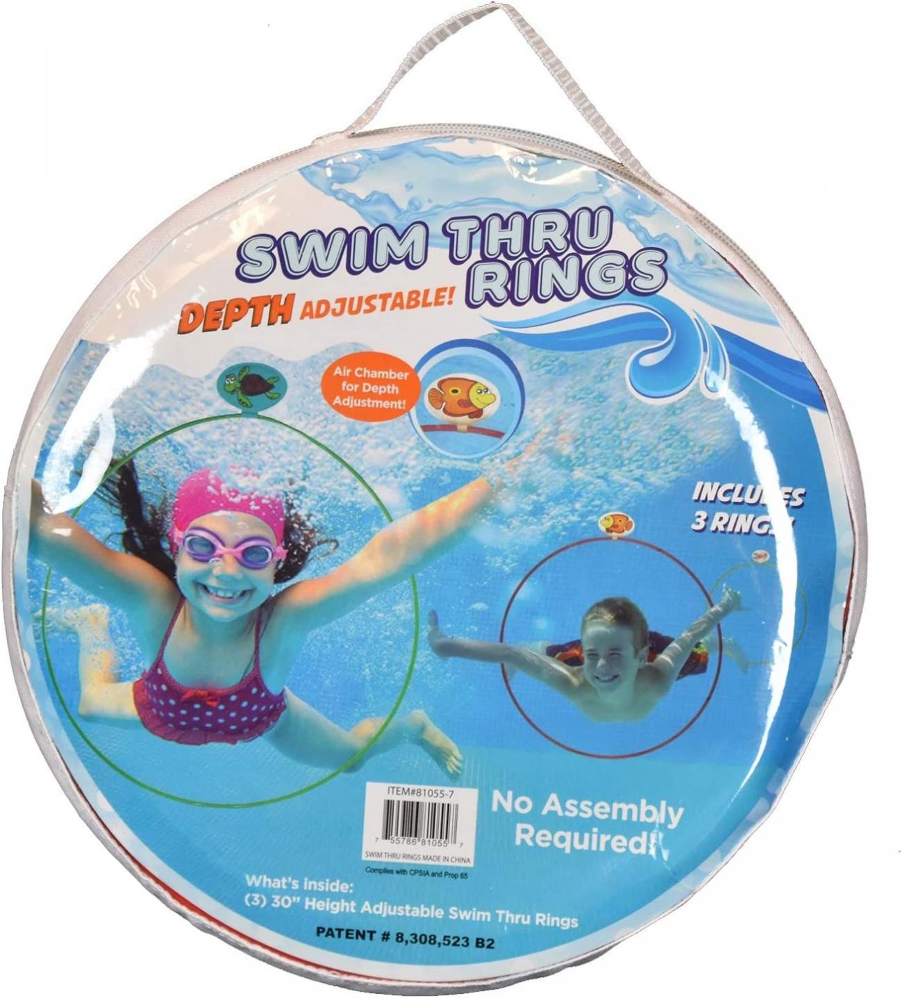 Water Sports Swim Thru Rings - Assorted Pack | Adjustable