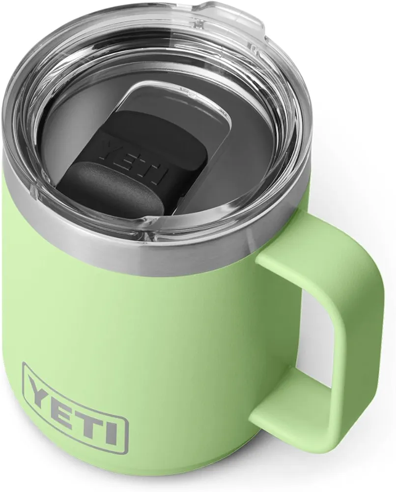 YETI Rambler 10 oz Stackable Mug, Vacuum Insulated, Stainless Steel with MagSlider Lid, Key Lime