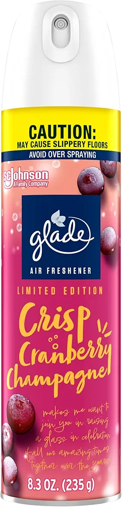 Glade Air Freshener Room Spray, Crisp Cranberry Champagne, 8.3 oz