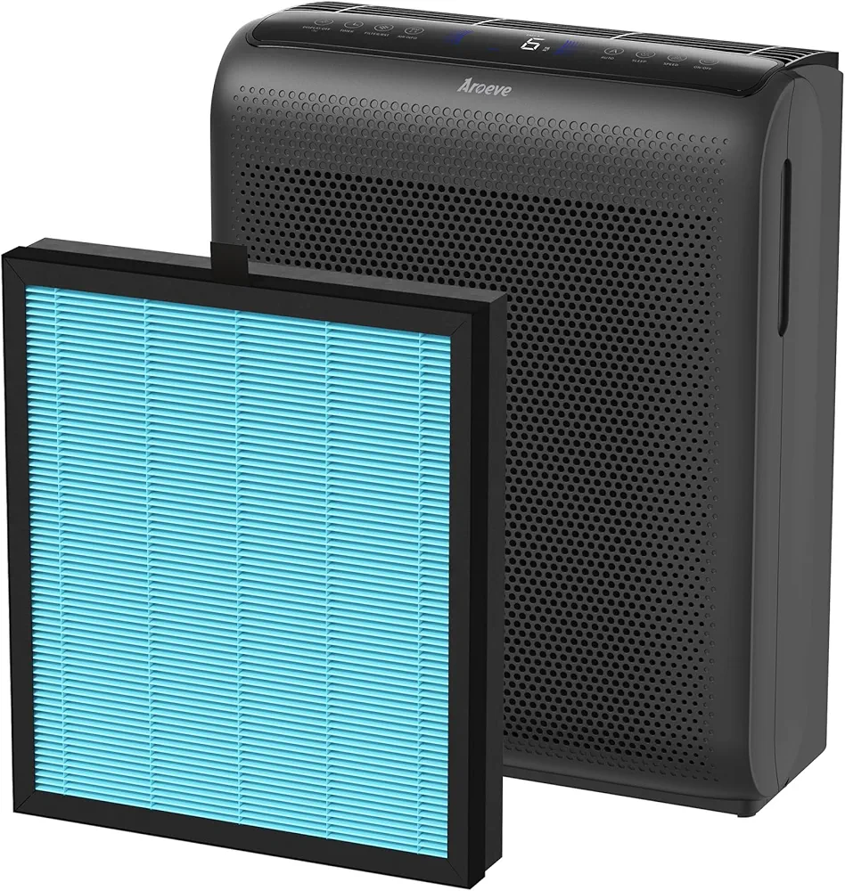 AROEVE Air Purifiers MK07 For Home Large Room Up to 1395 Sq Ft and MK07 Air Filter Standard Version