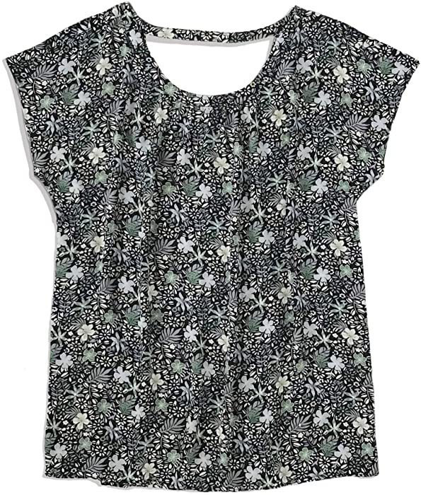 Ann Taylor LOFT Women's Mixed Media Bar Back Tee