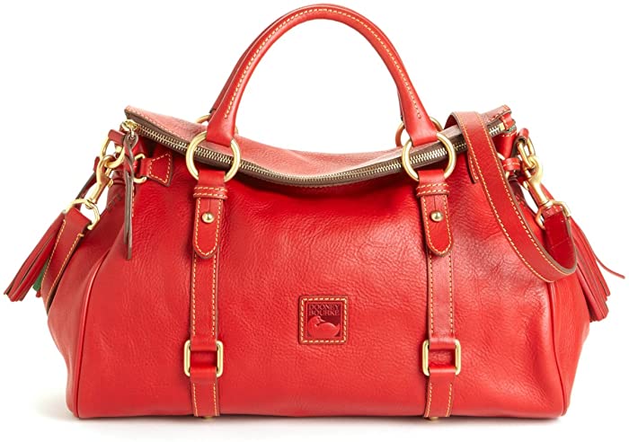 Dooney & Bourke Florentine Leather Satchel Red