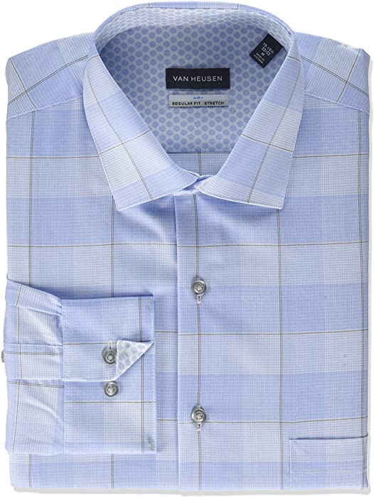 Van Heusen Men's Dress Shirt Regular Fit Air Plus