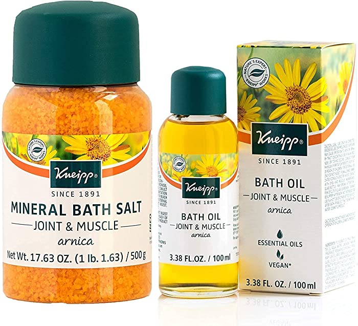 Kneipp Arnica Joint & Muscle Soothing Soak Set: Arnica Bath Salt & Arnica Bath Oil