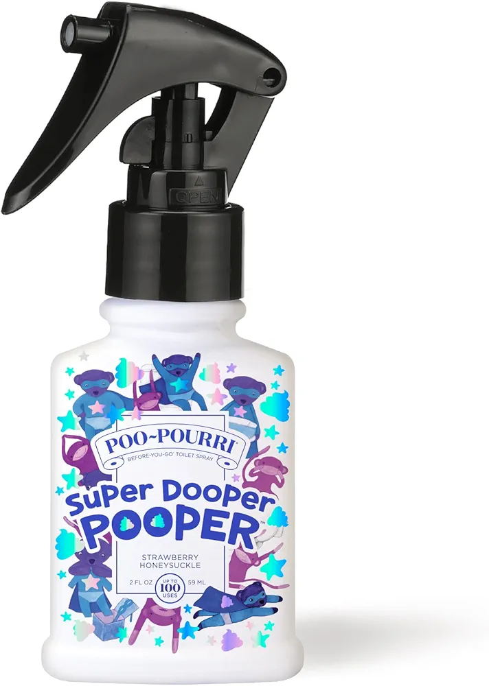 Baby-Pourri Super Dooper Pooper Odor Freshener Spray, 2 Fl Oz - Strawberry and Honeysuckle