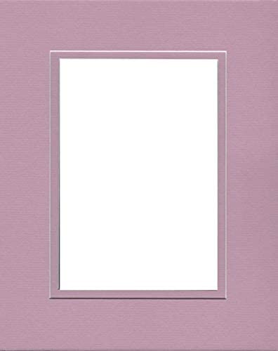 16x20 Double Acid Free White Core Picture Mats Cut for 11x14 Pictures in Lavender and Lavender