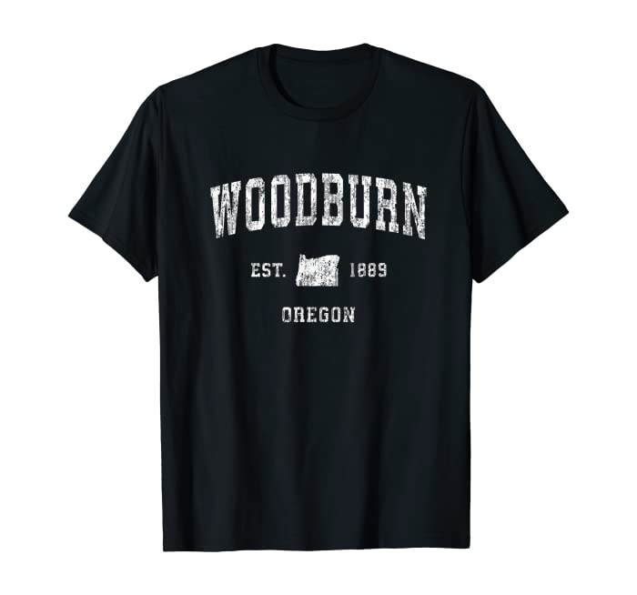 Woodburn Oregon OR Vintage Athletic Sports Design T-Shirt