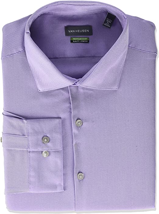 Van Heusen Men's Dress Shirt Slim Fit Recycled Stretch