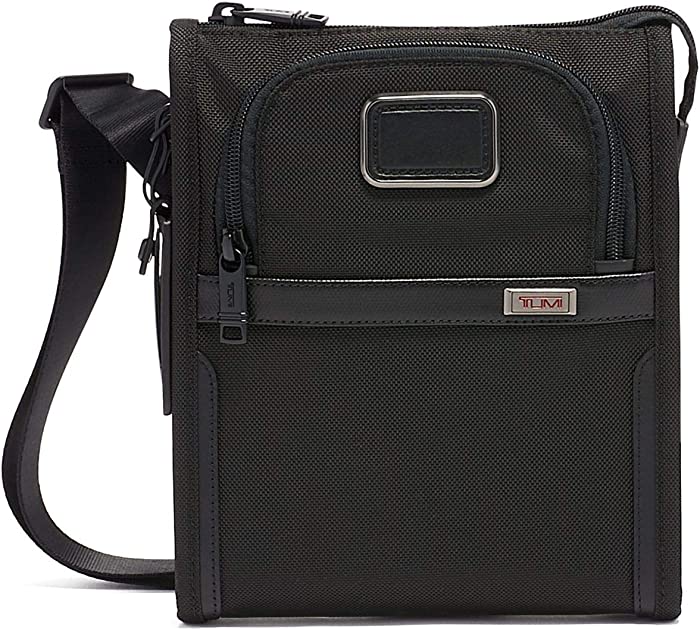 TUMI - Alpha 3 Small Pocket Crossbody Bag - Satchel for Men and Women - Black