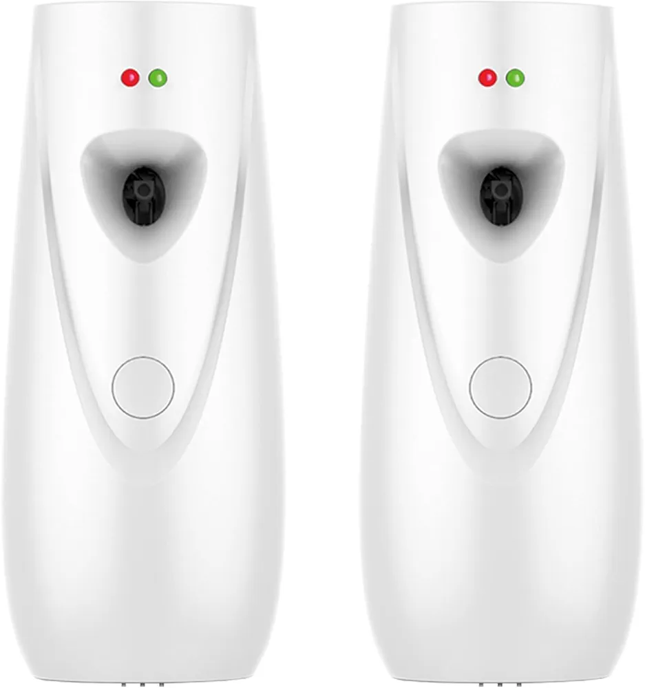 Automatic Air Freshener Spray Dispenser 2-Pack, Wall Mounted or Freestanding Sprayer Holder,Multiple Time Settings,Commercial and Home Use in Bathrooms, Offices, Living Rooms and Commercial Places…